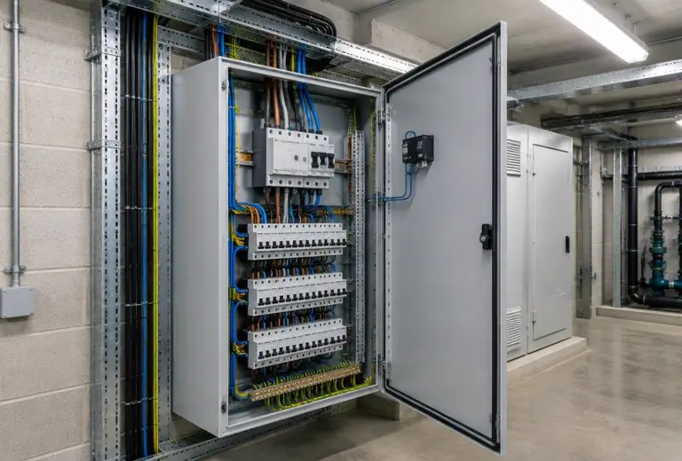Commercial electrical job in Abbotsham, Bideford, Devon