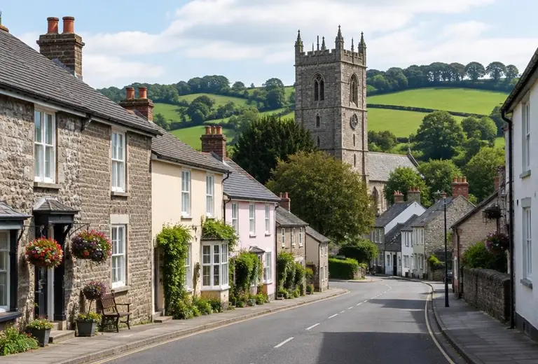 Electricians in Chudleigh, Devon: local street scene