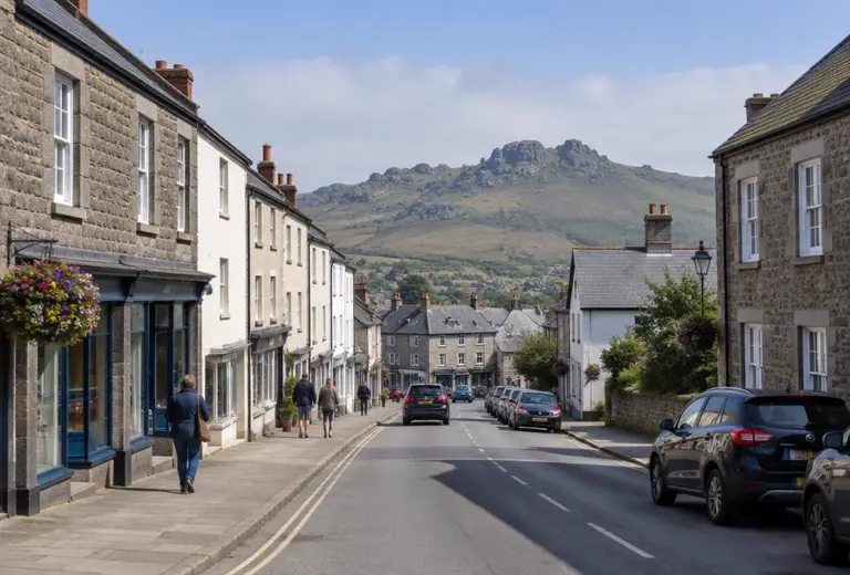 Electricians in Okehampton, Devon: local street scene