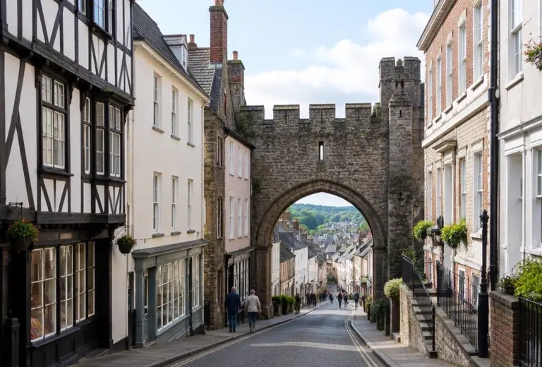 Electricians in Totnes, Devon: local street scene