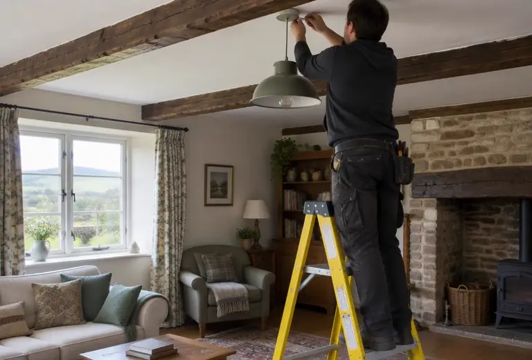 Lighting installation job in West Hill, Ottery St Mary, Devon